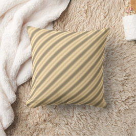 Classic Gold Diagonal Stripe Sierkussen