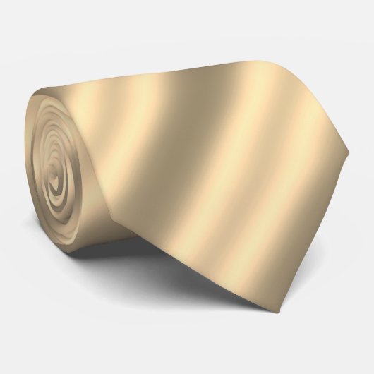 Classic Gold Diagonale Stropdas (Opgerold)