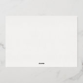 Classic Gold Double Lijst Wedding Save the Date Folie Uitnodiging (Achterkant)