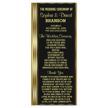 Classic Gold en Black Wedding Custom Program