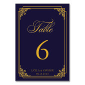 Classic Gold Frame Royal Wedding Kaart (Voorkant)