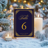 Classic Gold Frame Royal Wedding Kaart