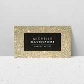 Classic Gold Glitter Make-up Artist Visitekaartje