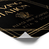 Classic Gold Grazing Station Tafelbord Poster (Hoek)