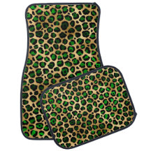 Classic Gold, Green & Black Leopard Print Patroon