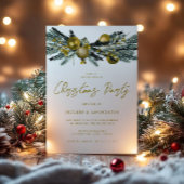 Classic Gold Kantoor Corporate Christmas Party Kaart