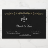 Classic Gold Leaf Border Luxury Perfume Likeurfles Etiket (Enkel label)