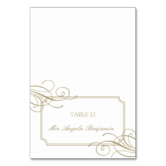 Classic Gold Lijst Luxury Place Card Kaart