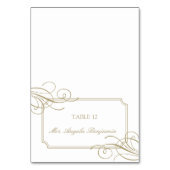 Classic Gold Lijst Luxury Place Card Kaart (Voorkant)