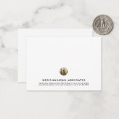 Classic Gold Logo Professional Notitiekaartje (Voorkant / Achterkant in situ)