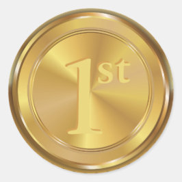  Classic Gold Medal. Ronde Sticker