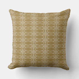 Classic Gold Ornamental Square Pillow Kussen