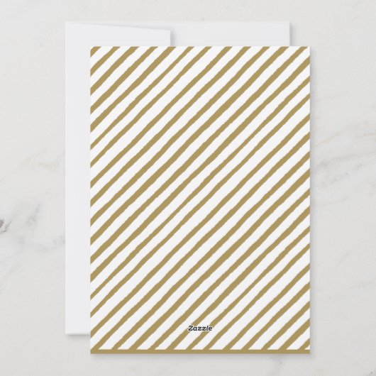 Classic Gold Script Calligraphy Wonderful Life Feestdagenkaart (Achterkant)