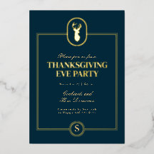 Classic Gold Stag Thanksgiving Eve Party