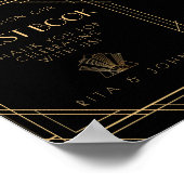 Classic Gold  Teken Ons Guestbook Teken Poster (Hoek)