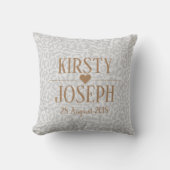 Classic Gold Wedding elegant Pattern Kussen (Voorkant)
