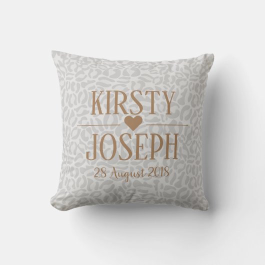 Classic Gold Wedding elegant Pattern Kussen (Voorkant)