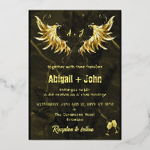 Classic Gold Wing gedroogd blad minimalistische br