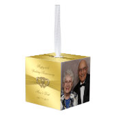 Classic Golden 50th Jubileum Decoratie (Achter hoekig)