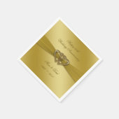 Classic Golden 50th Jubileum Paper Napkins Servetten (Hoek)