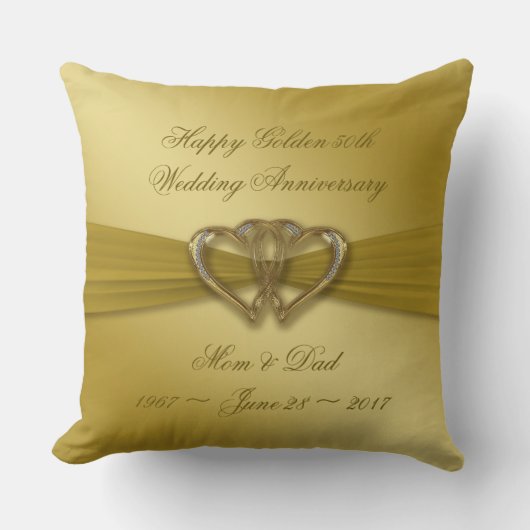 Classic Golden 50th Jubileum Sierkussen (Voorkant)