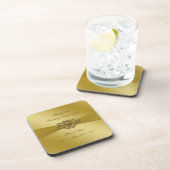 Classic Golden 50th Wedding Jubileum Onderzetters (Rechterzijde)