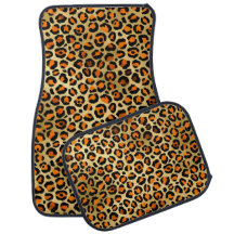 Classic Golden Leopard Print Pattern Vloermat