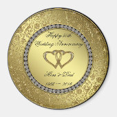Classic Golden Wedding Jubileum Magnet (Voorkant)