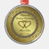Classic Golden Wedding Jubileum Ornament (Voorkant)