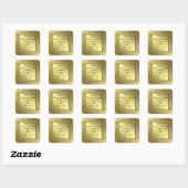 Classic Golden Wedding Jubileum Sticker (Vel)