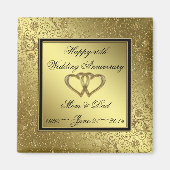 Classic Golden Wedding Jubileum Vierkante magneet (Voorkant)