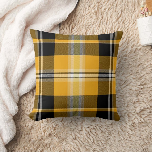 Classic Golden Yellow Black puncor Pillow Kussen (Deken)