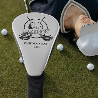 Classic Golf Club met Speler Naam Golf Hoofd Hoesj Golfheadcover