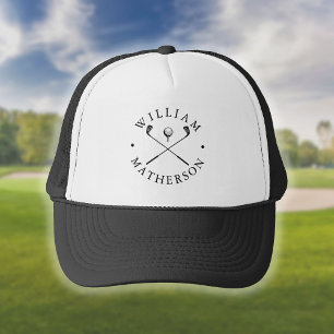 Classic Golf Clubs Custom Name Golfer Trucker Pet