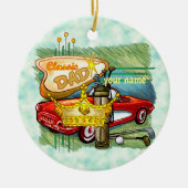 Classic Golf Dad Keramisch Ornament (Voorkant)