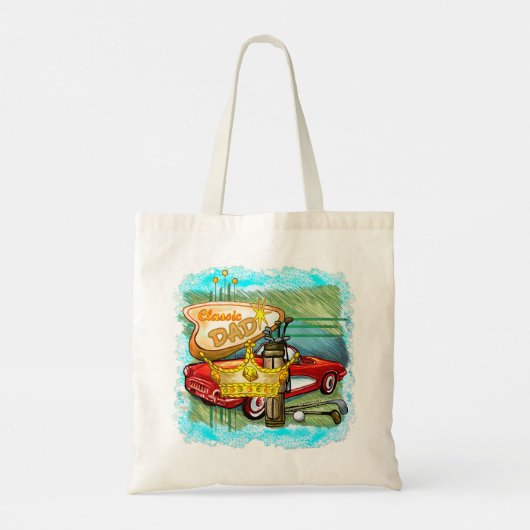 Classic Golf Dad Tote Bag (Achterkant)
