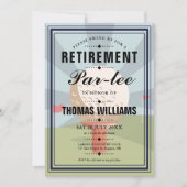 Classic Golf Retirement Partee Party Kaart (Voorkant)