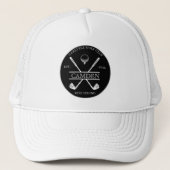 Classic Golfclub Naam Logo Trucker Pet (Voorkant)