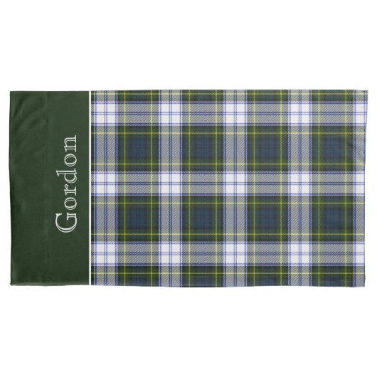 Classic Gordon Dress Tartan Pset King Pillow Hoesj Kussensloop (Voorkant)