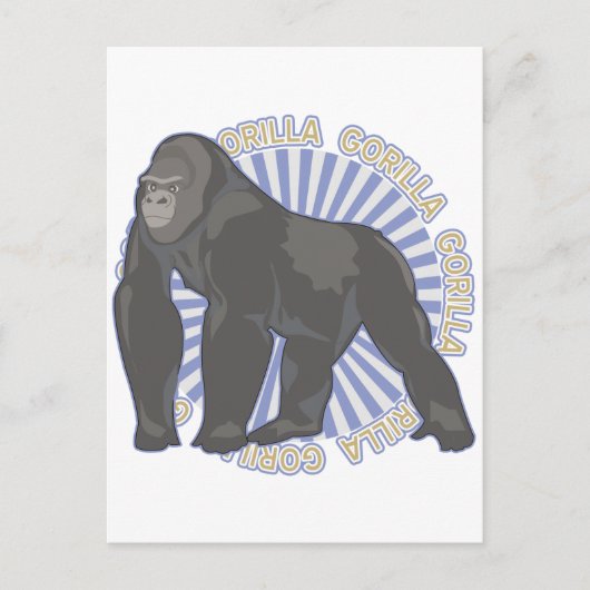 Classic Gorilla Briefkaart (Voorkant)