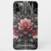 Classic Gothic Roos Fine Art Botanische Schilderku iPhone Hoesje (Achterkant)