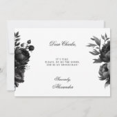 Classic Gothic White Groomsman Voorstel Kaart (Achterkant)