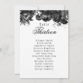 Classic Gothic Wit Hangende Zitkaart Kaart (Achterkant)