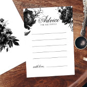 Classic Gothic Wit Trouwadvies Kaart