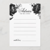 Classic Gothic Wit Trouwadvies Kaart (Voorkant)