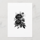 Classic Gothic Wit Trouwadvies Kaart (Achterkant)