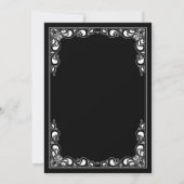 Classic Goud Lijst Zwart Islamitisch Moslim Bruilo Kaart (Achterkant)