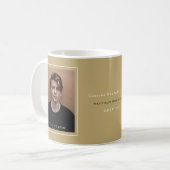 Classic Grad's Monogram 'G' Mortarboard Minimalist Koffiemok (Voorkant links)