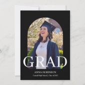 Classic Graduate Photo Template Graduation Kaart (Voorkant)