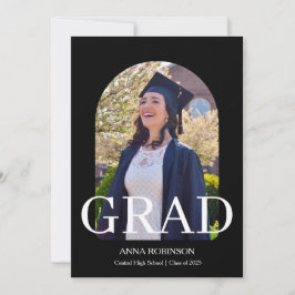 Classic Graduate Photo Template Graduation Kaart